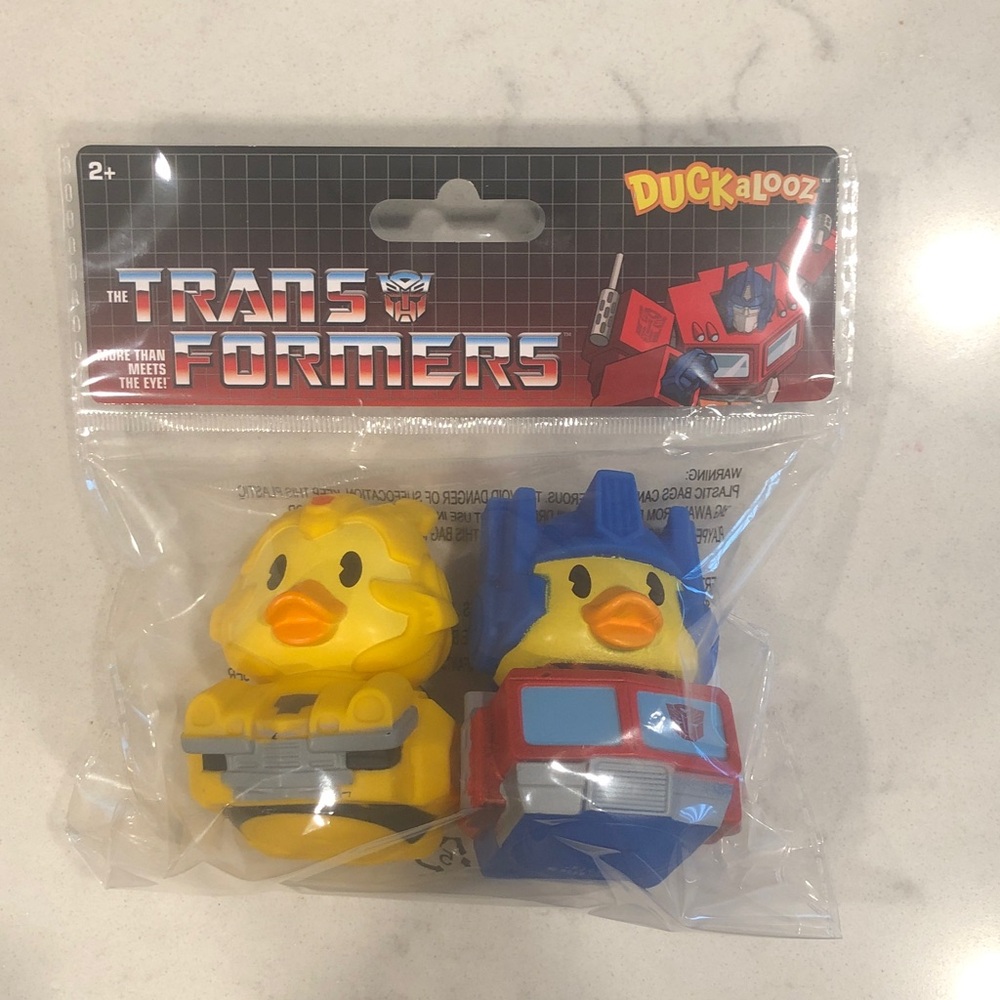Duckalooz Rubber Duck Set - Bumble-Bee and Optimus Prime